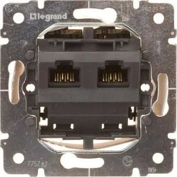 Elektrická zásuvka Dvojitá internetová zásuvka kat. 5 nástěnná Legrand 775762