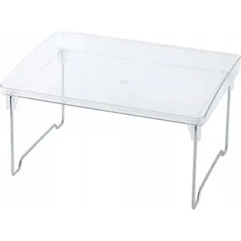 Obývací pokoj Skládací police, přídavná úroveň do skříňky, plastová, transparentní (průhledná)