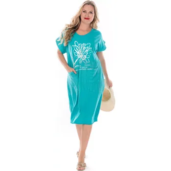 Dámské šaty Dámské šaty JENNIFER 50 Tyrkysová