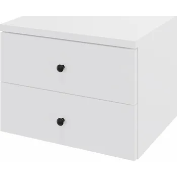 Noční stolek Noční stolek se dvěma zásuvkami s úchytkou, šířka 40 cm