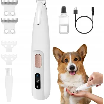 Kosmetika pro psa Tichý Strojek Zastřihovač pro Psy a Kočky – LED, Vodotěsný, Na Tlapky a Srst