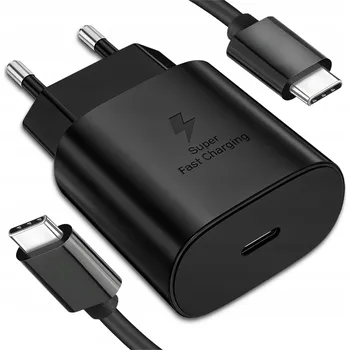 RYCHLÁ SÍŤOVÁ NABÍJEČKA 25W FAST CHARGE PRO TELEFON + KABEL USB-C 1M