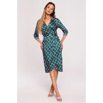 Dámské šaty MOE koktejlové šaty klasického střihu midi velikosti XXL