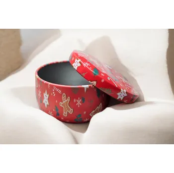 Plechová dárková krabička s vánočním motivem