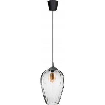 Závěsná lampa Doreia 1S, velké skleněné sklo LAMPEX