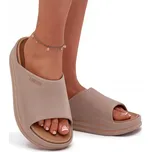 Nazouváky pantofle BIG STAR Béžové Pro Mládež UNISEX Sportovní VYSOKÉ 38