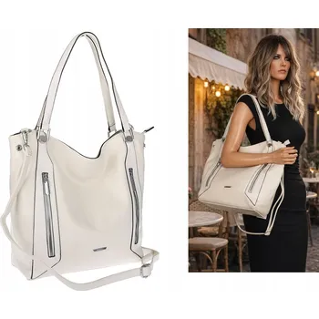 Kabelka SILVIAROSA kabelka eko kůže béžová