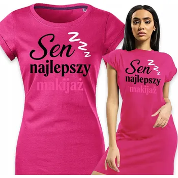 Dámské pyžamo Dámské pyžamo fuchsiové Košile Noční Pohodlné Módní Spánek - Nejlepší Make-up M