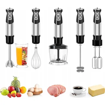 TYČOVÝ MIXÉR 600W 6V1 LAHEV NA PITÍ TURBO MULTIFUNKČNÍ - KUCHYŇSKÝ RUČNÍ MIXÉR
