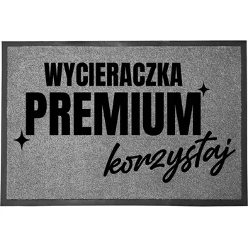 Rohožka ŠEDÁ VSTUPNÍ ROHOŽKA 40X60CM KE DVEŘÍM S HUMOREM ZÁBAVNÁ PREMIUM