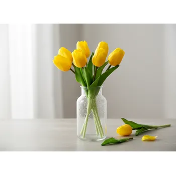 umělá květina DOMLY Tulipány 31 cm Žluté