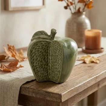 Figurka jablko MONDEX SAGGIO APPLE 12x10x12,5 cm zelená