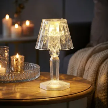 Lampička Dekorační mini lampička na baterie MONDEX 11 cm průhledná