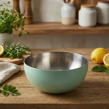 Nerezová miska MONDEX 17 cm zelená