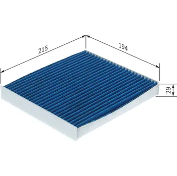 Ventilátor topení a klimatizace Filtr, vzduch v interiéru BOSCH 0 986 628 623