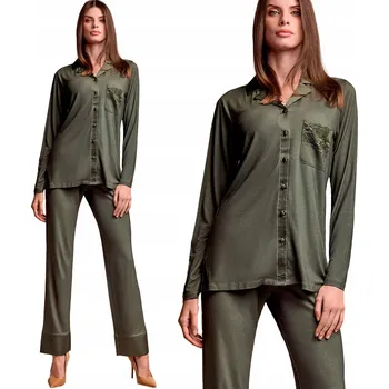 Dámské pyžamo Lormar dámské pyžamo viskóza zelené velikost XXL