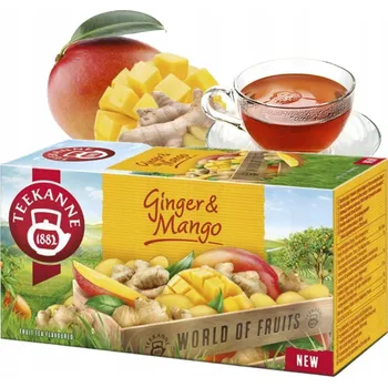 Čaj TEEKANNE ZÁZVOR MANGO čaj OVOCNÝ ČAJ zázvor mango 20 SÁČKŮ