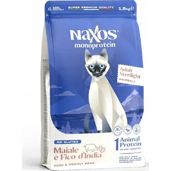 Krmivo pro kočku NAXOS CAT STERILIZED pro kastrované kočky s vepřovým masem a opuncií