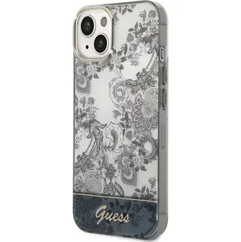 Pouzdro na mobilní telefon GUESS PC/TPU Toile De Jouy Zadní Kryt pro Apple iPhone 14 Plus šedá (3666339090715)