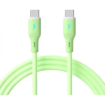 Datový kabel Akyga USB kabel USB-C ® zástrčka, USB-C ® zástrčka 1 m zelená AK-USB-69