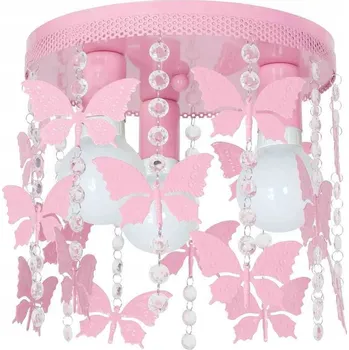 Stropní svítidlo Milagro patice E27, růžové