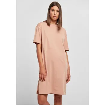 Dámské šaty Ladies Organic Oversized Slit Tee Dress - amber 5XL
