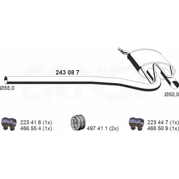 Auto-moto Střední tlumič výfuku ERNST 243087