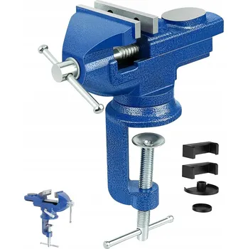 Svěrák Mini svěrák 80 mm otočný o 360° Stolní svěrák s kovadlinou Stolní svěrák