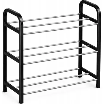 REGÁL BOTNÍK POLICE STOJAN NA OBUV LOFT DO PŘEDSÍNĚ ČERNÝ