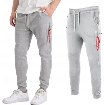 Alpha Industries pánské tepláky AI.118369-17-S šedé, velikost XXL