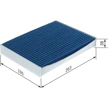 Klimatizace automobilu Filtr, vzduch v interiéru BOSCH 0 986 628 637