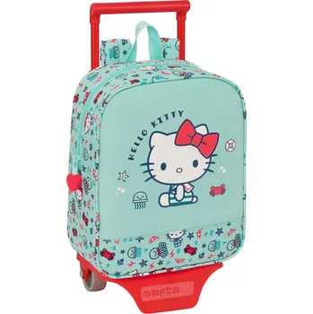 Školní batoh Školní batoh na kolečkách Hello Kitty Sea lovers Tyrkysový 22 x 27 x 10 cm