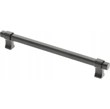 Nábytkové kování Moderní nábytková úchytka relingový úchyt GTV IMPERIAL 192 mm černý mat