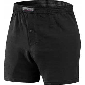 Sesto Senso Pánské bavlněné šortky černé 4XL