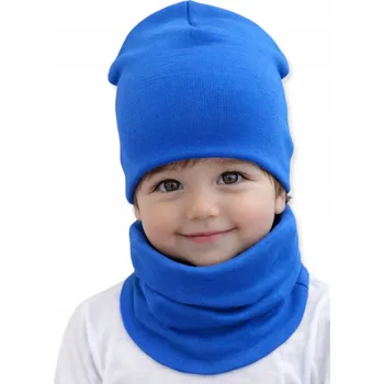 Čepice Souprava ČEPICE + NÁKRČNÍK 74-80-86 kojenecká souprava 40/44 JARNÍ CHRPA