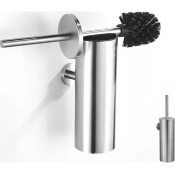 WC štětka Kartáč na čištění toalet WC Toaletní Nerezová Ocel Stříbrná