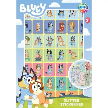 samolepka BLUEY Brokátové Samolepky, sešit A5, samolepky pro zdobení, udělej si sám