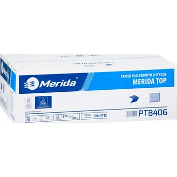 Toaletní papíry Suchý toaletní papír bez vůně Merida 9000 ks