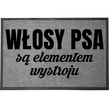Rohožka ŠEDÁ VSTUPNÍ ROHOŽKA 60X40CM PŘED DVEŘE NA BOTY, PRO PSY