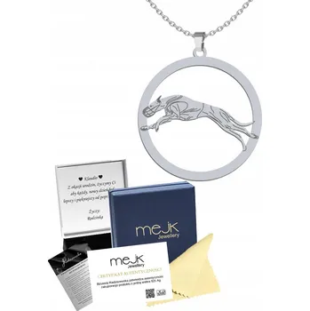 Náhrdelník Stříbrný náhrdelník s arabským chrtem GRAVÍROVÁNÍ DÁREK