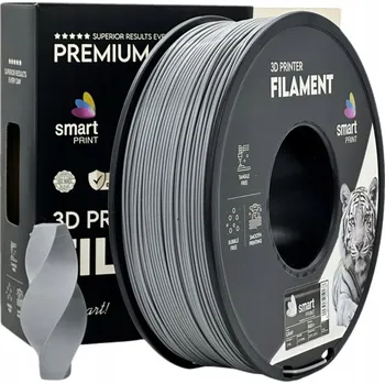Filament FILAMENT SMART PRINT PLA CARBON FIBER ŠEDÝ 1,75MM 1KG CÍVKA AMS
