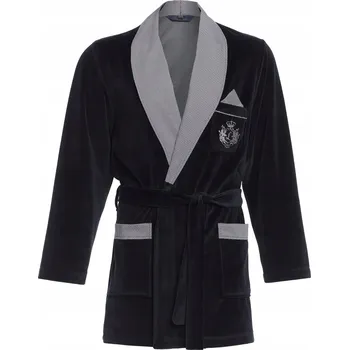 Dámský župan Pánský župan - krátký župan Tmavě modrý C1 XXL