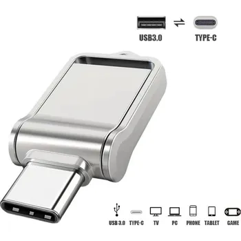 USB flash disk 2v1 USB-C a USB flash disk 256 GB