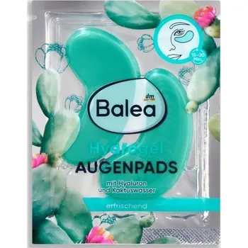 Péče o oční okolí Balea hydrogelové Náplasti Pod Oči s kaktusovou vodou 1 Pár Německo