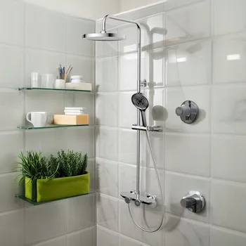 Sprchový set Sprchový set s baterií, dešťovou sprchou a sprchovým panelem