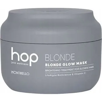 Vlasová regenerace Rozjasňující maska na blond vlasy Montibello HOP Blonde Glow 200 ml