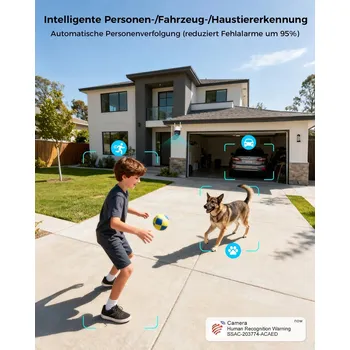 IP kamera CTRONICS 4K Venkovní Kamera 8MP PTZ Noční Vidění Dualband IP66 Audio