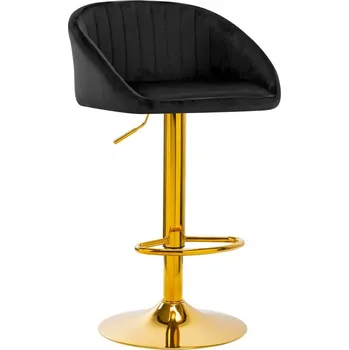 BAROVÁ ŽIDLE HOKER QS-B16G SAMET ČERNÁ