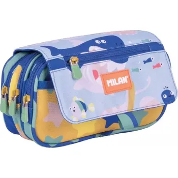 Penál Pouzdro na tužky 3-komorové s klopou Blue Odyssey