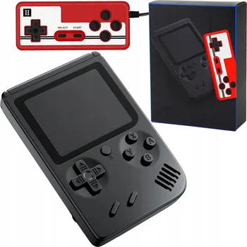 Herní konzole MINI RETRO PŘENOSNÁ HERNÍ KONZOLE 400 HER Dárek pro Děti, TV Výstup + Ovladač